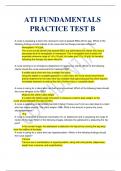 2023 ATI FUNDAMENTALS  PRACTICE TEST B