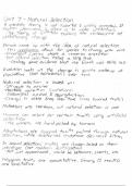 AP Biology Unit 7 - Natural Selection Notes