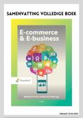 Volledige samenvatting E-commerce en E-business