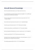 Aircraft General Knowledge 244 Practice Questions With Answers