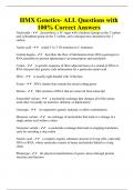 HMX Genetics- ALL Questions with 100&percnt; Correct Answers