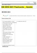 OB HESI 2021 Flashcards &lowbar; Quizlet&period;