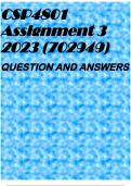 CSP4801 Assignment 3 2023 &lpar;702949&rpar;