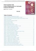 TEST BANK FOR GOULDS PATHOPHYSIOLOGY FOR THE HEALTH PROFESSIONS 6TH EDITION HUBERT CHAPTER 1-28&vert;COMPLETE GUIDE A&plus;