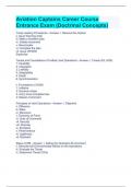 Aviation Captains Career Course Entrance Exam &lpar;Doctrinal Concepts&rpar;