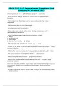 ADEX DSE &sol;910 Remembered Questions And Answers&sol;A&plus; Graded 2023