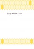 Biology II Module 3 Exam&period;