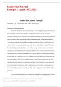  NURSING MS NUR 674 Leadership-Journal Example_s_green_09222021.