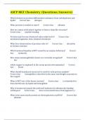 ASCP MLT Chemistry &lpar;Questions&sol;Answers&rpar;