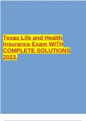 TEXAS DEPARTMENT OF AGRICULTURE PESTICIDE APPLICATOR’S STUDY GUIDE EXAM | 125 Questions with 100% Correct Answers | ALL VERIFIED | Latest Update | 2023/2024  2 Exam (elaborations) Texas Life and Health Insurance Exam WITH COMPLETE SOLUTIONS 2023.  3 Exam 