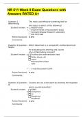 NR 511 Week 8 Exam Questions with Answers RATED A&plus; 