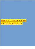 BIOD 151 A &P  FINAL EXAM ANSWER KEY 2023.