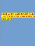 HESI V3 PN EXIT EXAM ALL 110 QUESTIONS AND ANSWER KEY 2023.