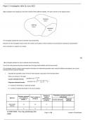 OCR A Level Biology Paper 3 unseen exam questions