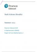 	Edexcel A Level 2022 PAPER 2: Pure Mathematics 2 Mark 