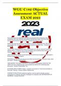 WGU C182 Objective Assessment ACTUAL EXAM 2023