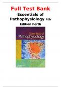 Test Bank for  Essentials of Pathophysiology 4th by Edition Porth (Full Test Bank Questions with 100% verified Answers)