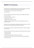 MEPAP 2 Final Exam 2023 with 100&percnt; correct answers