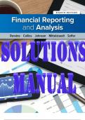 SOLUTIONS MANAUAL for Financial Reporting and Analysis, 8th Edition. By Revsine, Collins, Johnson, Mittelstaedt and Soffer.  (All 20 Chapters). (INCLUDES the INSTRUCTOR MANUAL)
