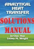 SOLUTIONS MANUAL for Analytical Heat Transfer 2nd Edition by Je-Chin Han & Lesley Wright. ISBN13: 9780367758974. (Complete Download).