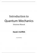 Introduction to Quantum Mechanics Solutions Manual David J Griffith  Second Edition