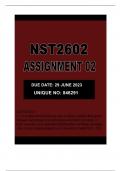 NST 2602 ASSIGNMENT 2 2023