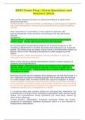 ENPC Exam Prep &sol; Exam Questions and Answers latest