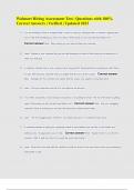 Walmart Hiring Assessment Test &vert; Questions with 100&percnt; Correct Answers &vert; Verified &vert; Updated 2023