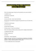 Competency Exam With Complete Solution Graded A&plus;
