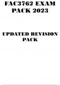 FAC3762 EXAM PACK 2023