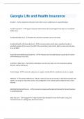 Georgia Life and Health Insurance &vert; 224 Questions and Answers &lpar;A &plus;solution guided&rpar;