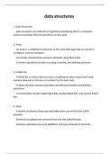 Data structure notes