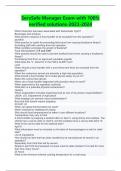 ServSafe Manager Exam-with 100&percnt; verified solutions-2023-2024