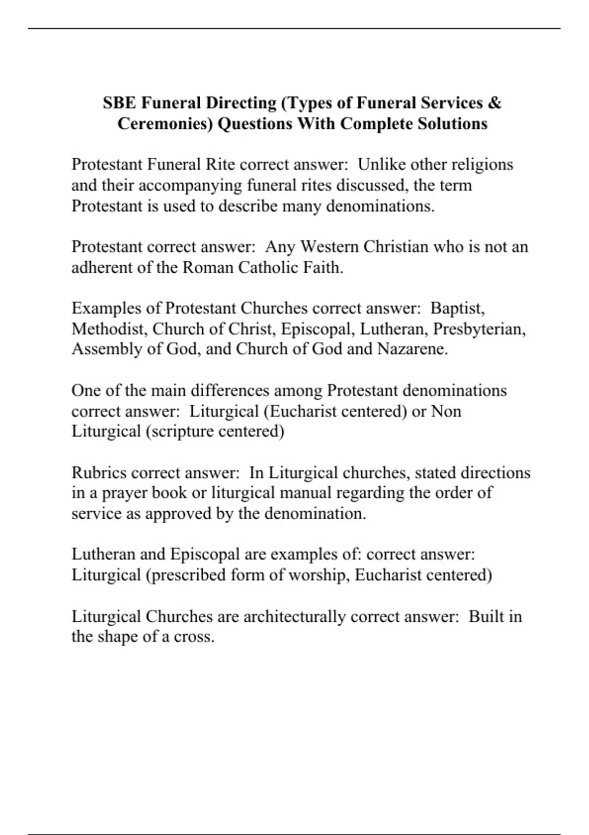 SBE Funeral Directing (Types of Funeral Services & Ceremonies ...