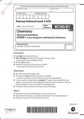 AS-Level June 2022 Chemistry PAPER 1: Core Inorganic and Physical Chemistry
