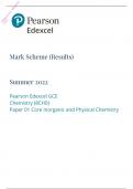 AS-Level June 2022 Chemistry PAPER 1: Core Inorganic and Physical Chemistry Mark Scheme