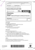 A-Level June 2022 Chemistry PAPER 1: Advanced Inorganic and Physical Chemistry