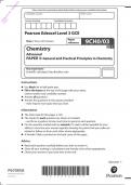 A-Level June 2022 Chemistry Paper 3 General and Practical Principles in Chemistry 