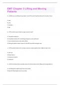 EMT Chapter 3 Lifting and Moving Patients &vert; Questions and Answers &lpar;A &plus;solution guided&rpar;