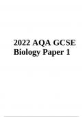 2022 AQA GCSE Biology Paper 1