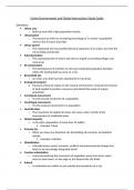 Urban Environments and Global Interactions (Option) Standard/Higher Level IB Geography Final Exam Study Guide