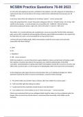 NCSBN Practice Questions 76-90 2023