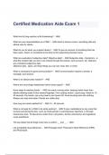 STATE MED AIDE TEST PREP Questions & Answers 2023 ( A+ GRADED 100% VERIFIED)