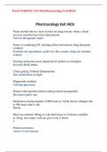 NURSING NU1426;Pharmacology Exit HESI Word