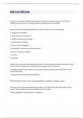 NEHA&sol;REHS exam 2023 with 100&percnt; correct answers