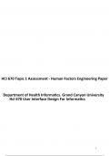 HCI 670 Topic 1 Assessment - Human Factors Engineering Paper&period;