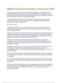HESI Cat Exit Exam 1 Questions And Answers 2023&period;