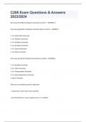 C200 Exam Questions & Answers 2023&sol;2024