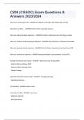 C200 &lpar;CGSOC&rpar; Exam Questions & Answers 2023&sol;2024