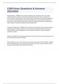 C200 Exam Questions & Answers 2023&sol;2024